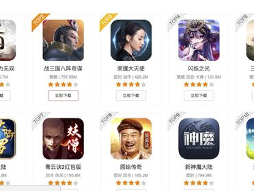 手游人气排行榜2021前十名,盘点前十热门游戏榜单