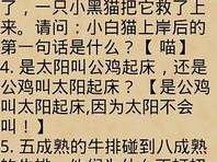 1000个脑筋急转弯大全及答案,智慧碰撞的欢乐盛宴
